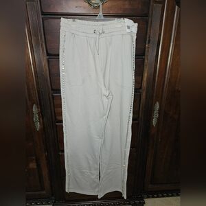 Forever 21 Cream Sweatpants Joggers RHINESTONE L